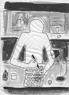 Illustration zur Erzählung "Der Fall Damner"