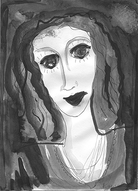Illustration zur Erzählung "Der Schlaf-Voyeur"